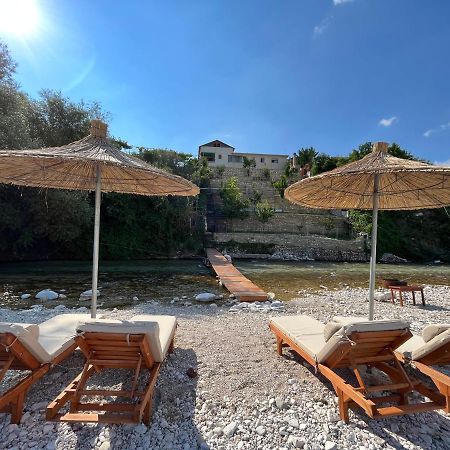 River Escape Villa - Private Beach, Scenic View & Bbq Tepelene Exterior photo